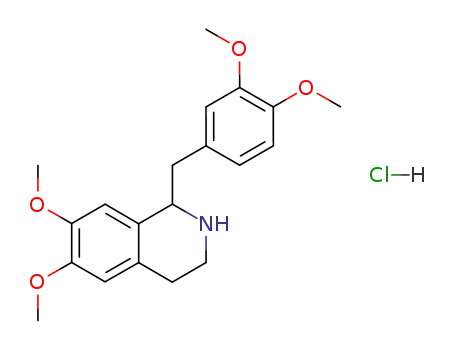 1,2,3,4-tetrahydro-1-(3,4-dimethoxybenzyl)-6,7-dimethoxyisoquinoline hydrochloride