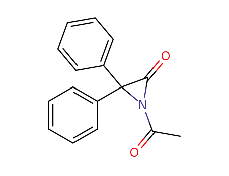 1-acetyl-3,3-diphenylaziridin-2-one