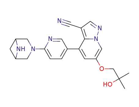 4-(6-(3,6-diazabicyclo[3.1.1]heptan-3-yl)pyridin-3-yl)-6-(2-hydroxy-2-methylpropoxy)pyrazolo[1,5-a]pyridine-3-carbonitrile